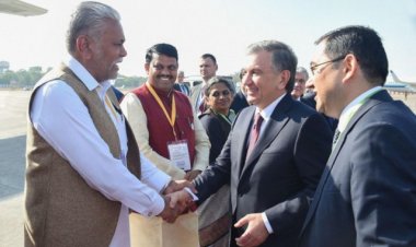 President departs for Tashkent