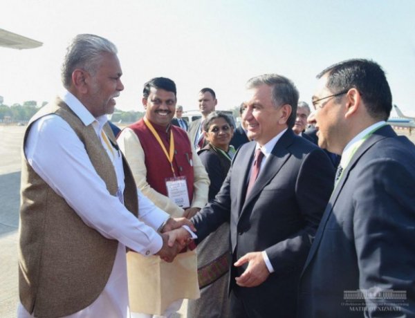 President departs for Tashkent