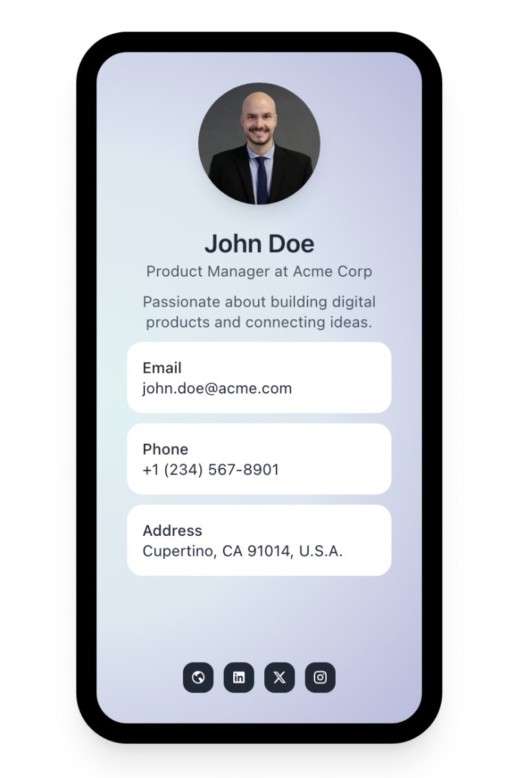 Digital Business Card | Create Your Free vCard Online